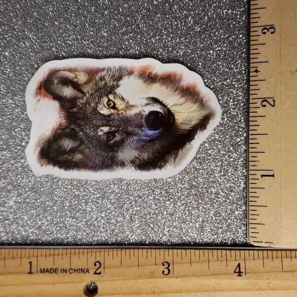 ART NATURE WOLF waterproof Sticker - Picture 2 of 7
